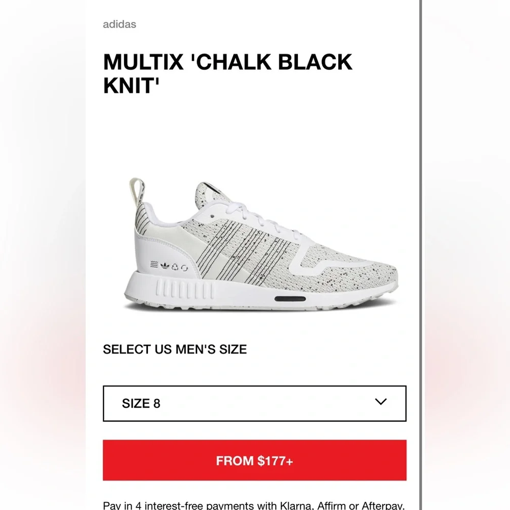 2021 DS ADIDAS “MULTIX” GY8062 white/blk/white size 9 - Picture 2 of 8